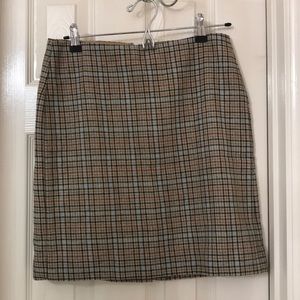 Warm Winter Lined Plaid Skirt